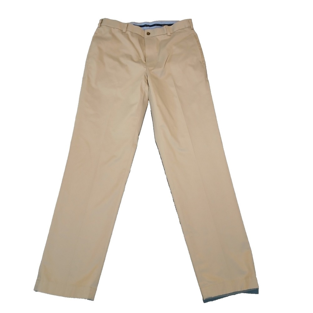 Brooks Brothers Light Weight Advantage Chino Stretch Clark Fit Khaki Pants 34x34